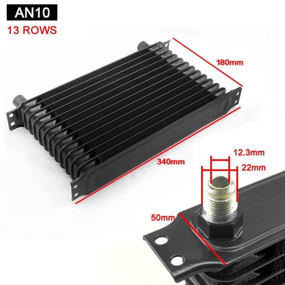 Oil Cooler Cooling Systems Intercooler Radiator Kit Universal Car AN10 10AN 7 10 13 15 Row