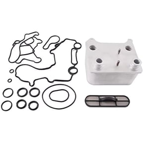 Oil Cooler Kit for Ford 6.0L Diesel Engines Easy Installation, Boosts Cooling Capacity for F250 & F350 (2003-2010)