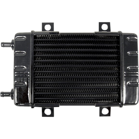 Oil Coolers Oil Cooler - 14 row; 5 W x 8.25 L x 1.5 thick; inline inlet/outlet w/ 3 7/8 on-center