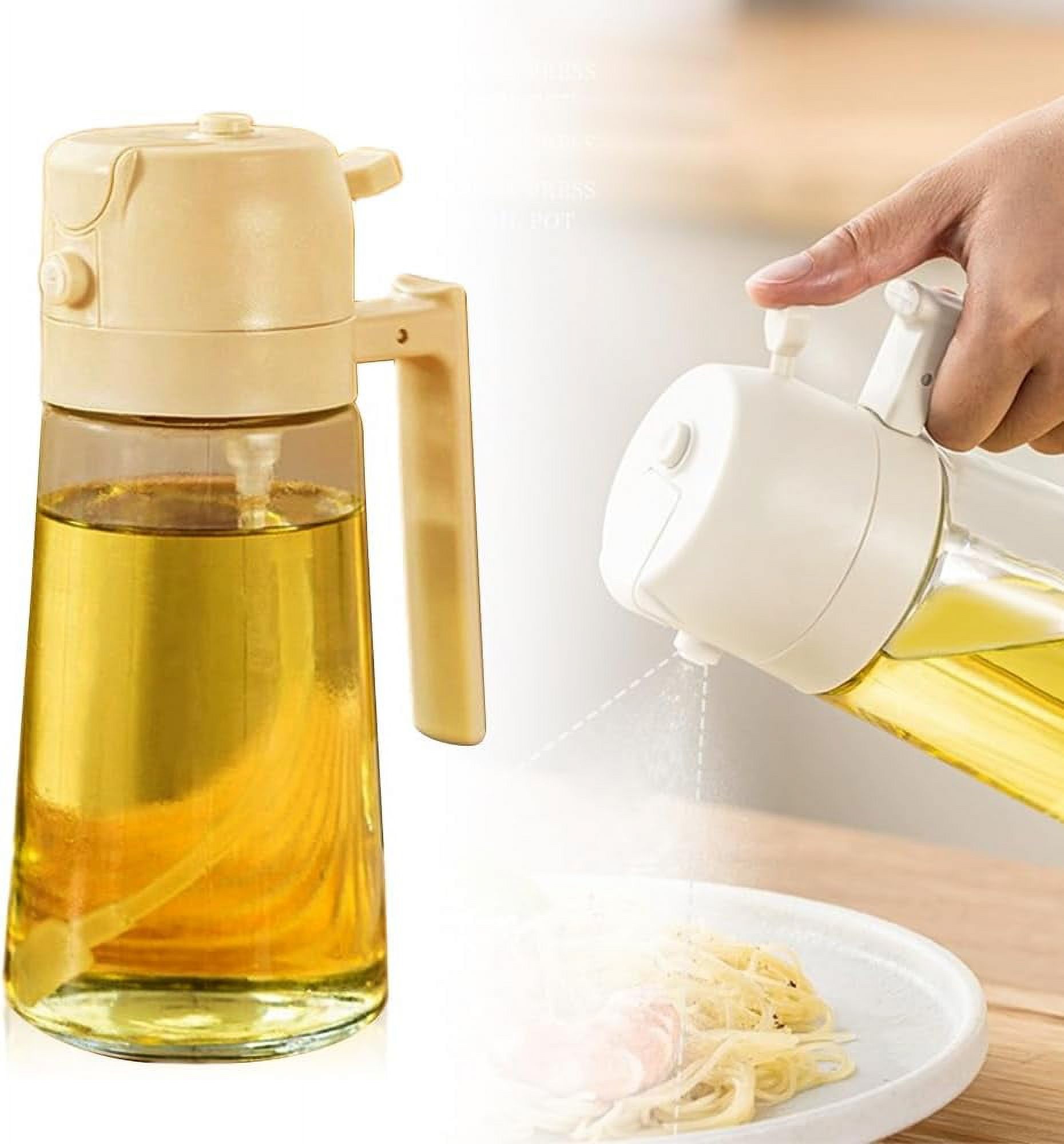 Oil Dispenser Bottle for Kitchen, 2 in 1 Olive Oil Dispenser and Oil