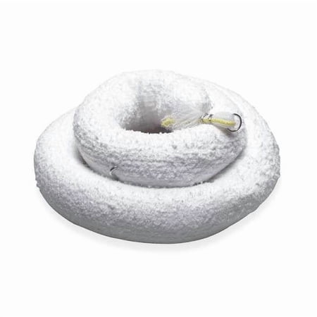 Sorbent Boom, 23 gal, 5 in x 10 ft, Oil, White, 4 PK L90857