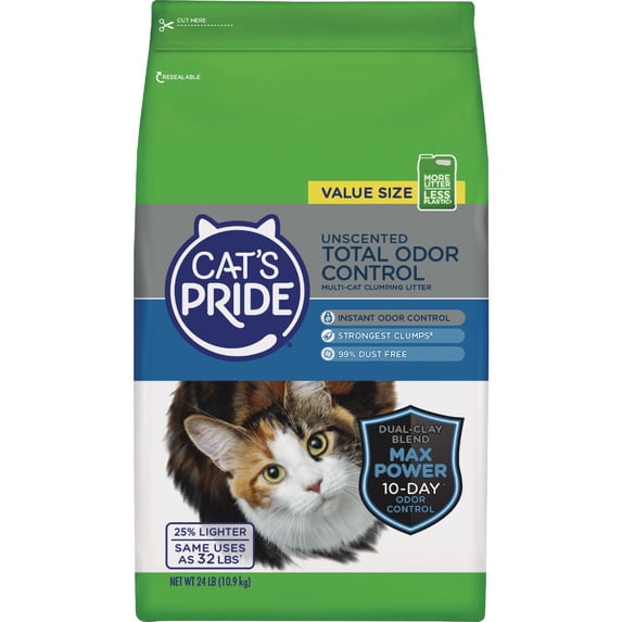 Oil Dri Cat's Pride Total Odor Control Cat Litter - Pack of 2
