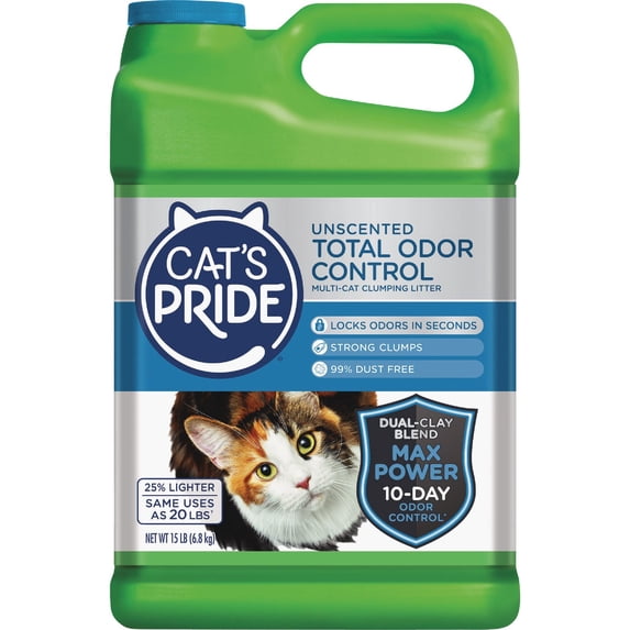 Oil Dri Cat's Pride Total Odor Control Cat Litter - Pack of 6