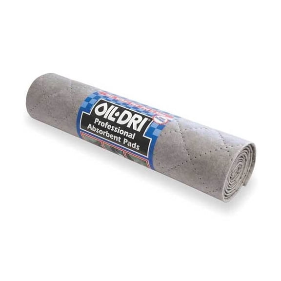 Oil-Dri Professional Absorbent Pad Roll, Gray, 15" x 60"