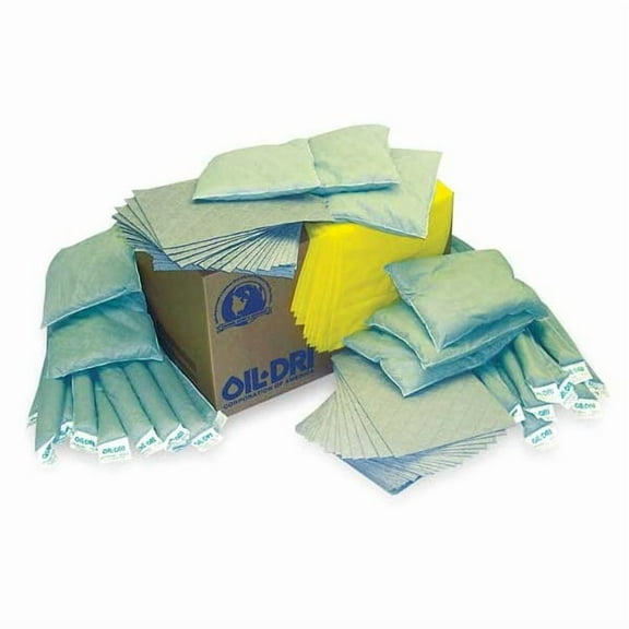 Oil-Dri Spill Kit Refill, 109 gal Volume Absorbed per Kit, Box, White L90667R