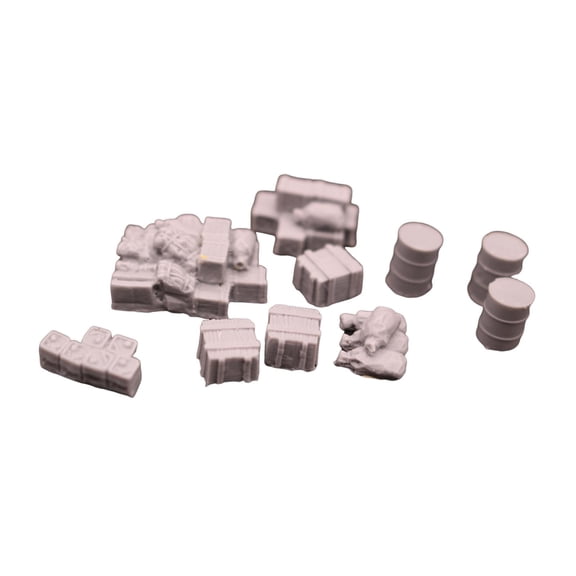 Oil Drum Miniature Wooden Box Fuel Bucket Lifelike Resin Construction Educational Model Sand Table Display