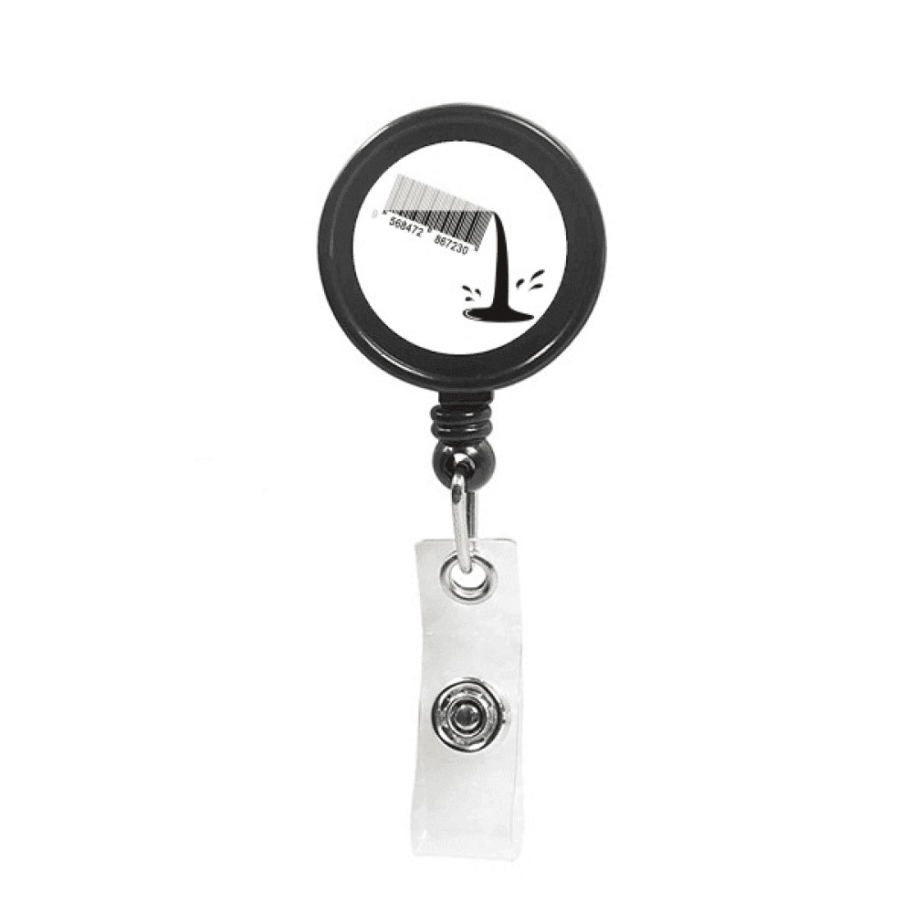 Oil Dumping Liquid Production Retractable Keychain Badge Holder ID Badge