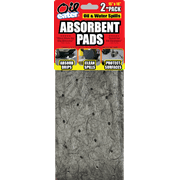 Oil Eater Absorbent Pads Synthetic Material - for Leaks & Surface Protection, 15" x 18", 2-Pack
