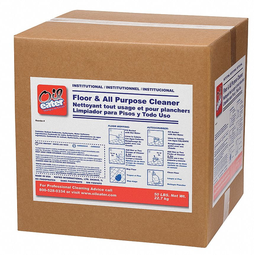 Oil Eater Floor Cleaner,Powder,38 lb,Box AOF3801802