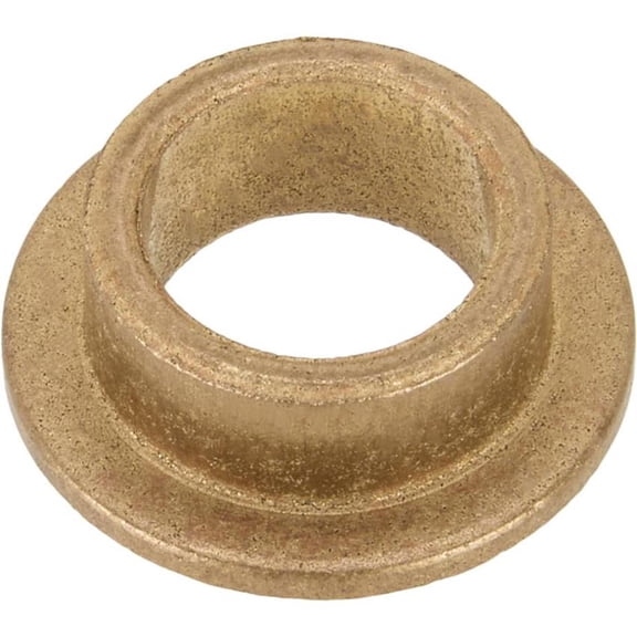 Oil-Embedded 841 Bronze Flanged Sleeve Bearing for 3/8 Inch Shaft and 1/2 Inch Housing ID, Self-Lubricating SAE 841 Bronze Bushing with Thrust Support