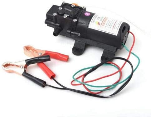 Oil Extractor Oil Pump with 11mm Outlet PVC Pipe+6mm Nylon Pipe, DC 12V Scavenge Suction Vacuum Transfer Change Pump 5L, For Boat, Car, Motorcycle, ATV, RV, Truck, Motorbike
