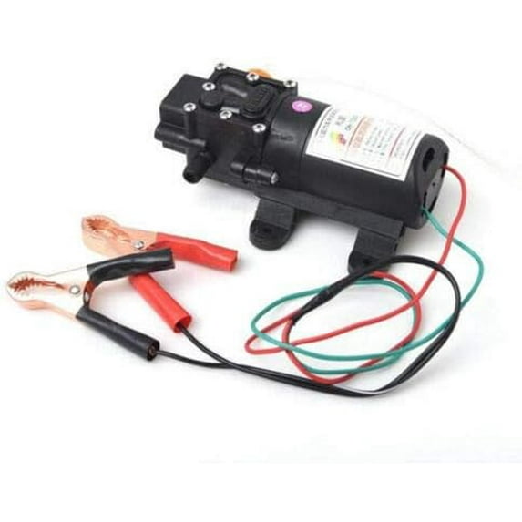 Oil Extractor Oil Pump with 11mm Outlet PVC Pipe+6mm Nylon Pipe, DC 12V Scavenge Suction Vacuum Transfer Change Pump 5L, For Boat, Car, Motorcycle, ATV, RV, Truck, Motorbike
