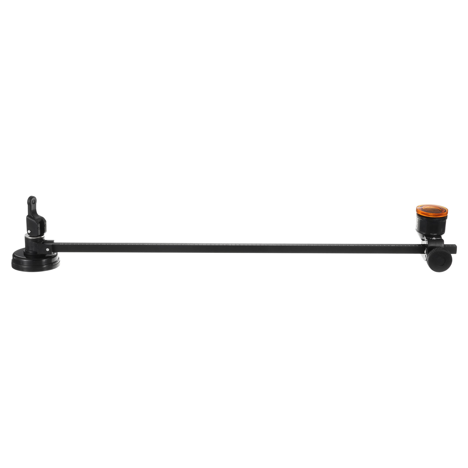 Oil-Filled Circular Glass Cutter 1.6"-19.7" Adjustable with Suction Cup for Glass, Black