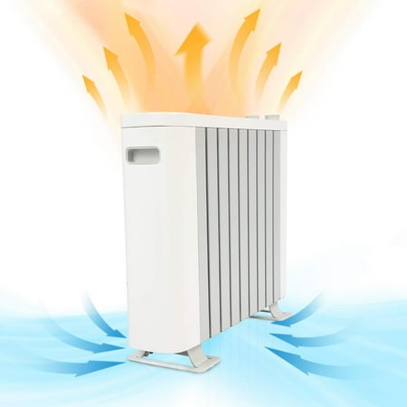 Oil Filled Electric Radiator Heater 1000W Space Heaters Adjustable Thermostat with Overheat Protection & Tip-Over Protection for Indoor Use