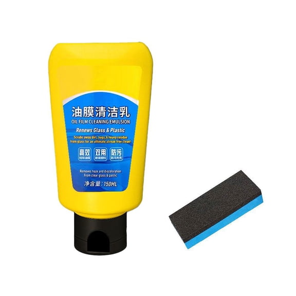 Oil Film Emulsion Glass Cleaner,Car Glass Oil Film Cleaning Emulsion,Quickly Coat Car Wax Polish Spray, Car Coating Spray,Ceramic Coating Agent,Glass Cleaner for Home and Auto Cleaning