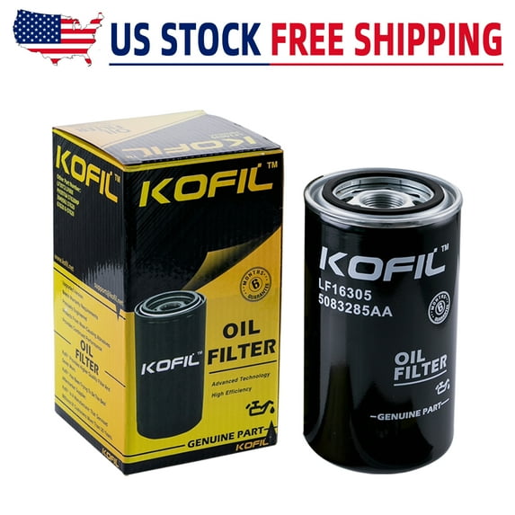 Oil Filter 5083285AA, Replace for LF16035, LF3972, Compatible With Dodge Ram 2500 3500 4500 5500 Turbo Diesel Engine 5.9L 1989-2007 6.7L 2007-2018