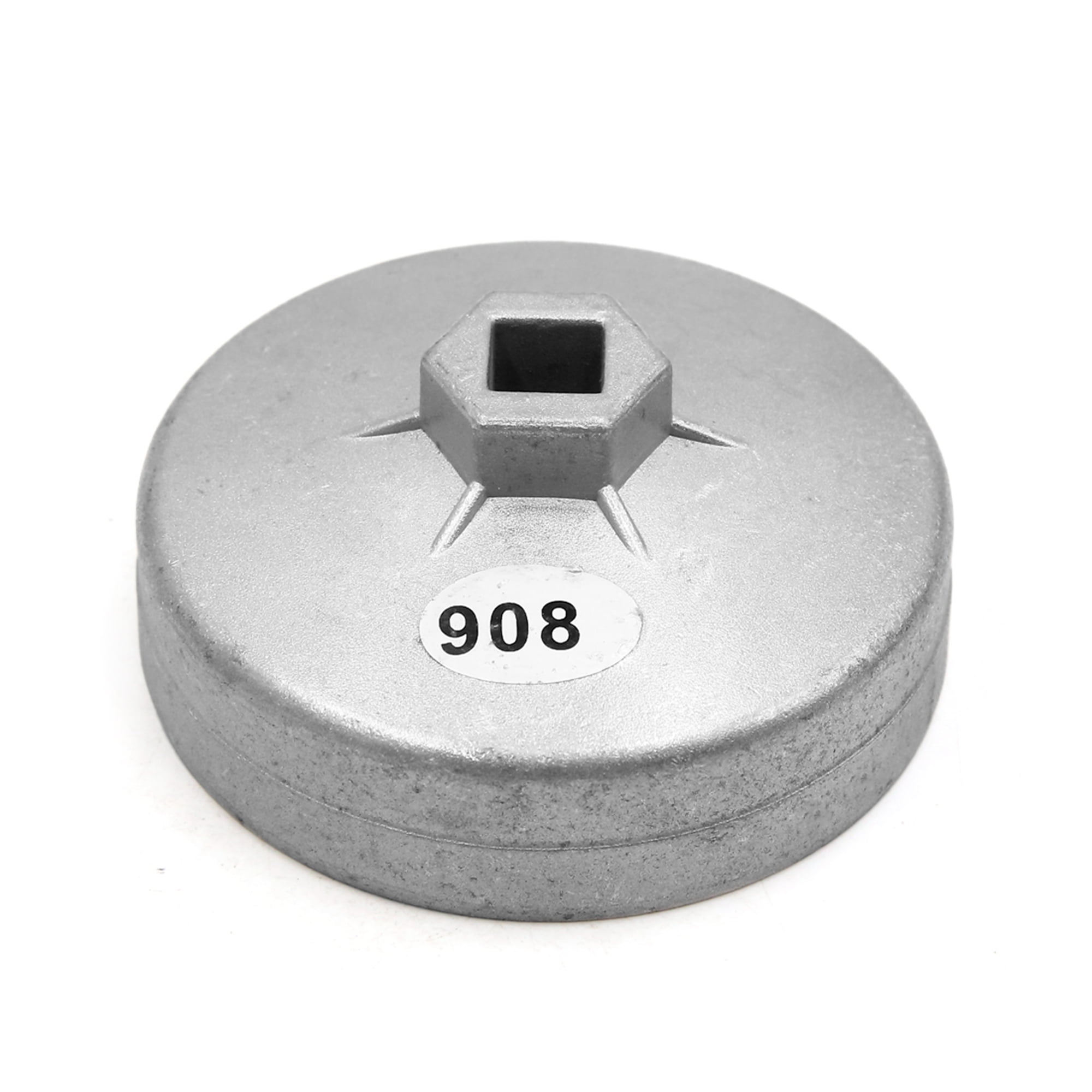 Oil Filter Cap Wrench Socket Remover Tool 90mm 15 Flutes Metal for Auto