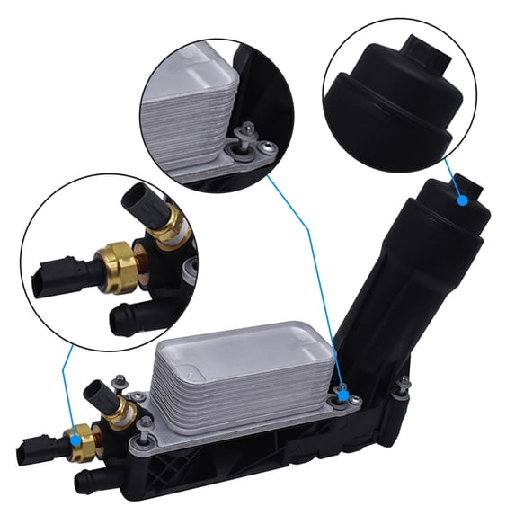 Oil Filter Housing Adapter Replaces 5184294AE Fits for Dodge Avenger Challenger Charger Durango Journey Grand Ram 1500 Oil Cooler Housing, Chrysler 200 300 2011 2012 2013