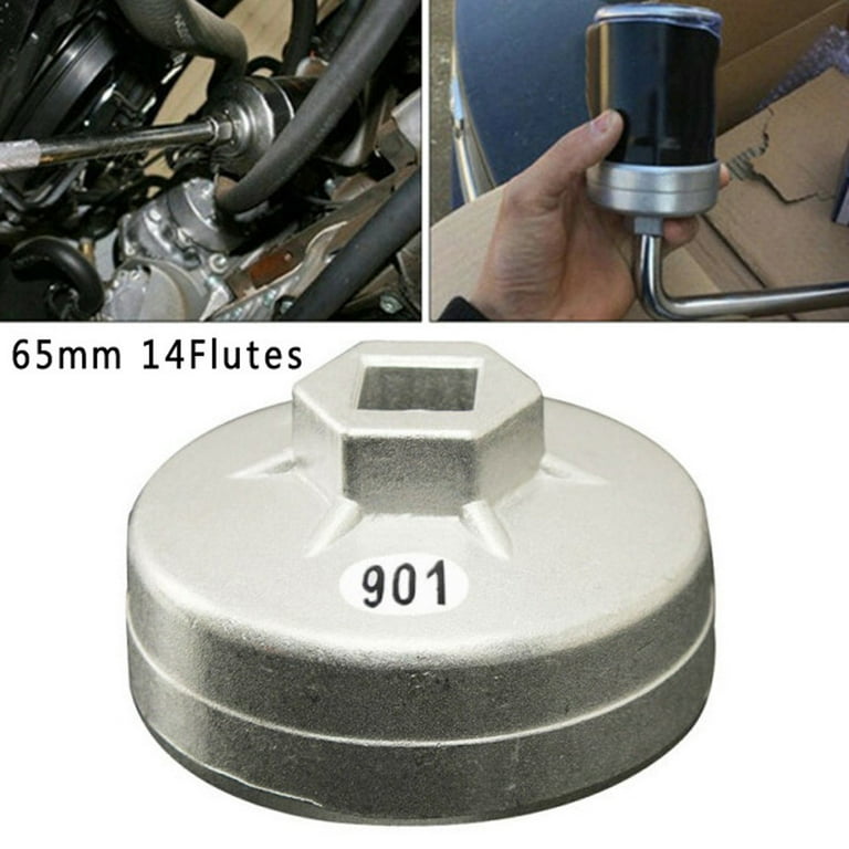 LA}Oil Filter Housing Tool Remover Cap Wrench 14 Flutes 64.5mm-14P For - Foto 10