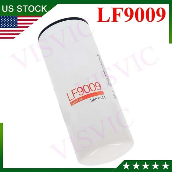 Oil Filter LF9009, for Cummins 3401544, pack of 1