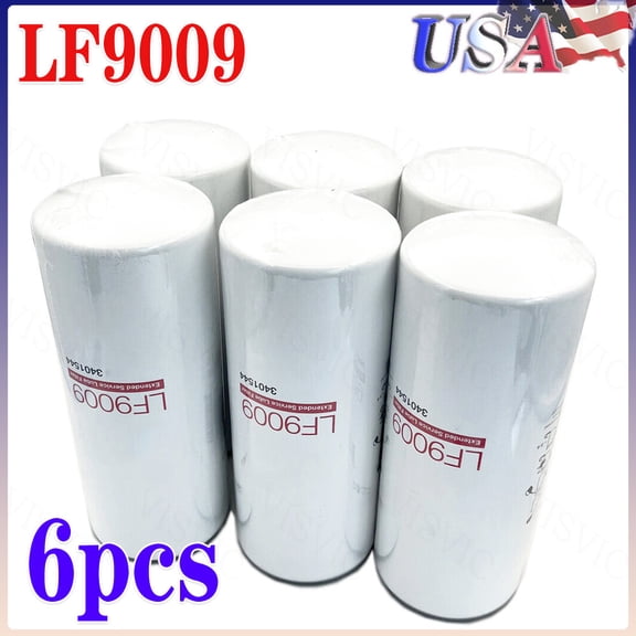Oil Filter LF9009, for Cummins 3401544, pack of 6 US STOCK