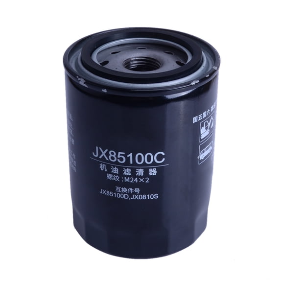 Oil Filter M24 X 2 Thread Fit for John Deere Excavator, Black JX85100C JX85100D JX0810S