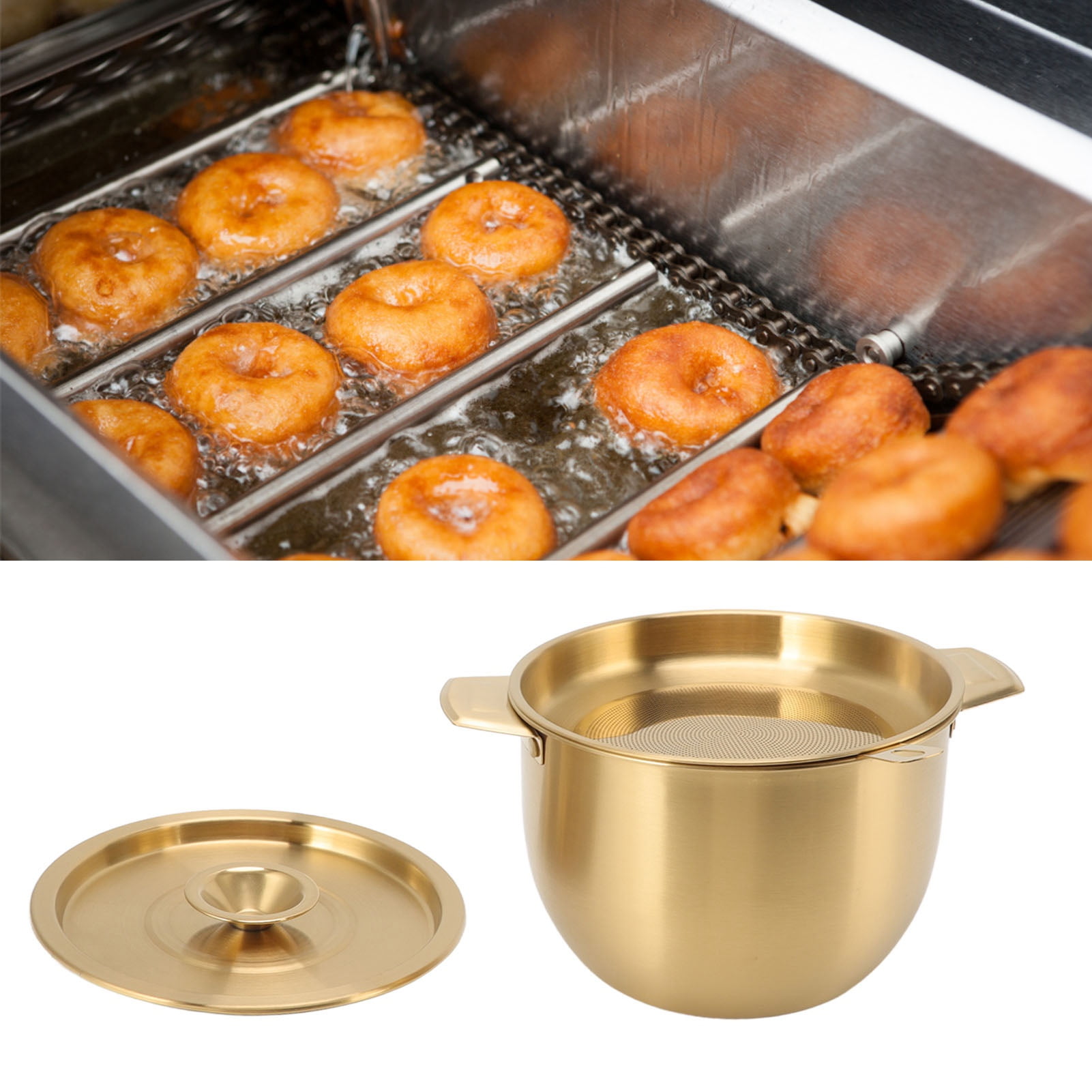 Oil Filter Pot, 2.8l Stainless Steel Bacon Grease Container With Mesh Strainer And Lid Non Stick