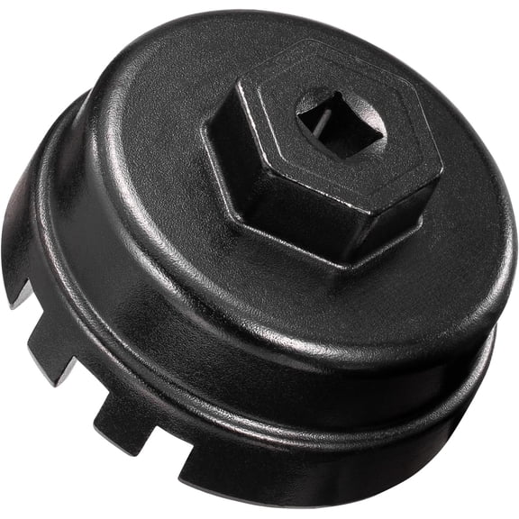 Oil Filter Wrench for Toyota 6 Slots 14 Flutes Oil Filter Removal Tool 64mm Oil Filter Cap Wrench for Corolla, Prius, Prius Prime, Prius V, Matrix, CT200h, Scion iM/iQ/xD 1.8L Engine
