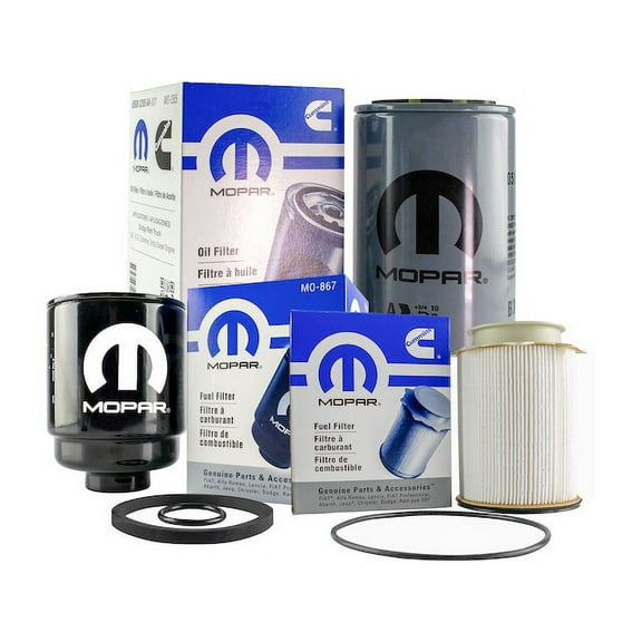 Oil Filter and Fuel Filter Kit 3 Piece - Compatible with 2013 - 2018 Ram 2500 6.7L 6-Cylinder 2014 2015 2016 2017