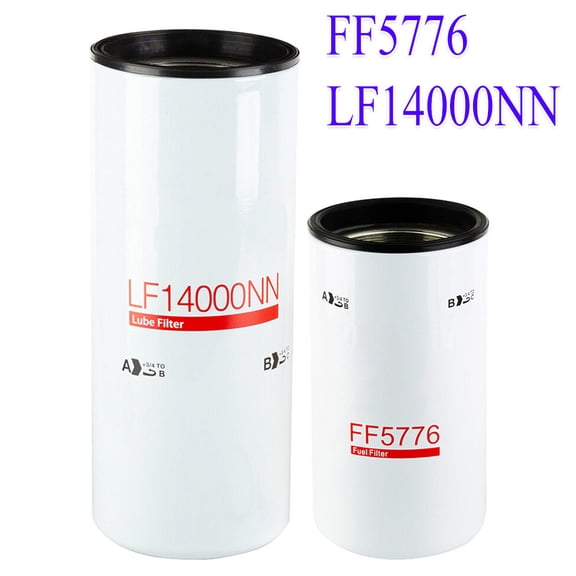 Oil Fuel Filter Change Kit Fits For Cummins ISX LF14000NN FF5776 2PC US