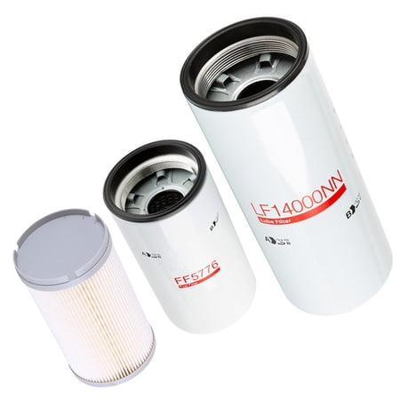 Oil Fuel Filter Change Kit Fits For Cummins ISX LF14000NN FF5776 K37-1029 3PC US