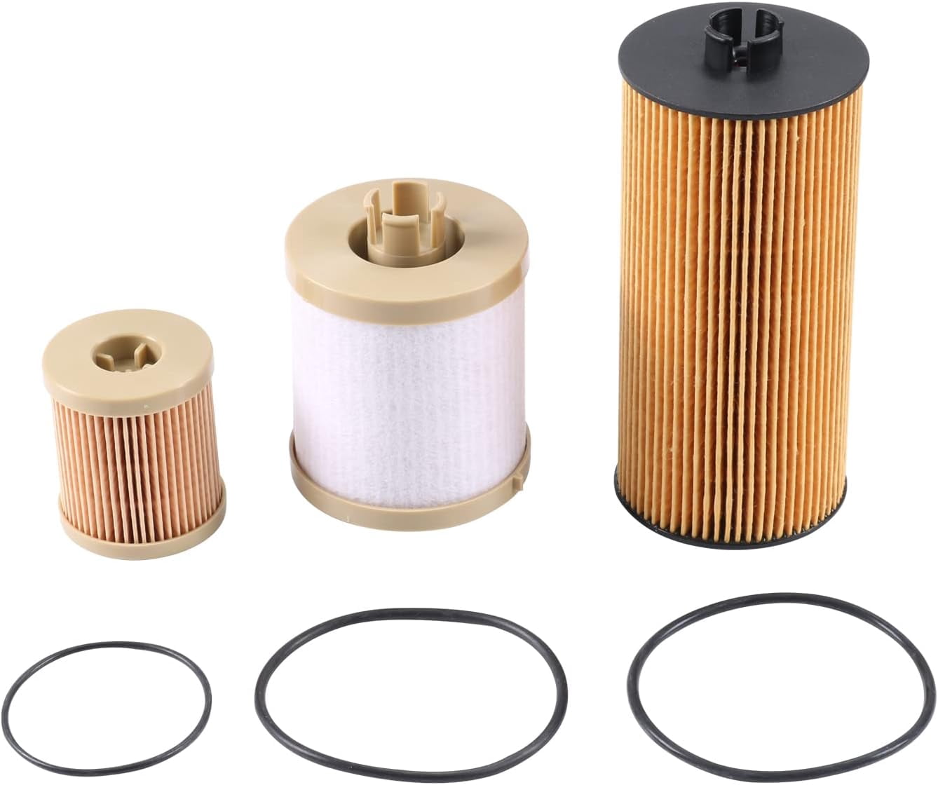Oil & Fuel Filter Kit Replacement for 2003-2010 Ford 6.0L/6.4L Powerstroke F250 F350 F450 F550 Super Duty, Includes FD4616 Diesel Fuel Filter and FL2016 Engine Oil Filter