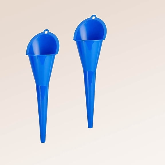 Oil Funnel, Automotive Multi-Function Long Neck Fuel Funnel, Plastic Anti-Spill Funnel for Filling Oils, Water, Diesel Fuel, Kerosene and Other Liquids (Blue)