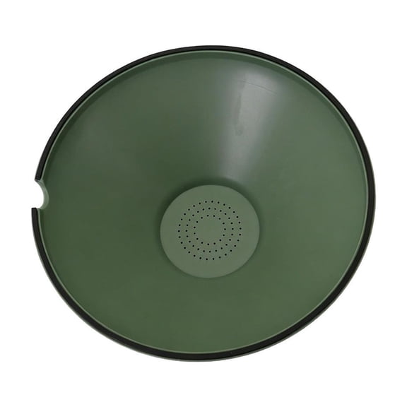 Oil Funnel,Grease Drainer & Food Strainer - Reusable Colander for Kitchen Oil Filtering,Food Prep,9.05 Inch,Green