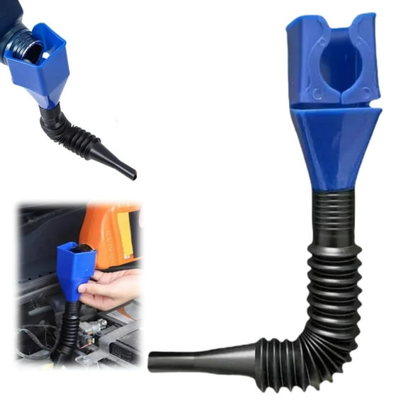 Oil Funnels for Automotive Use, 2025 Upgraded Universal Household Folding Buckle Funnel, Universal Wide Mouth Funnel, Easy to Carry Wide Mouth Flexible Funnel for Car Motorcycle (1 Pack)