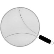 Oil/Grease Splatter Screen for Fry Pan 11.3. Hot Oil Splash Guard, Prevent, and Protects Skin from Burns. Splatter Guard for Stove Cooking Keeps Kitchen Clean Stainless Steel Iron Skillet Lid