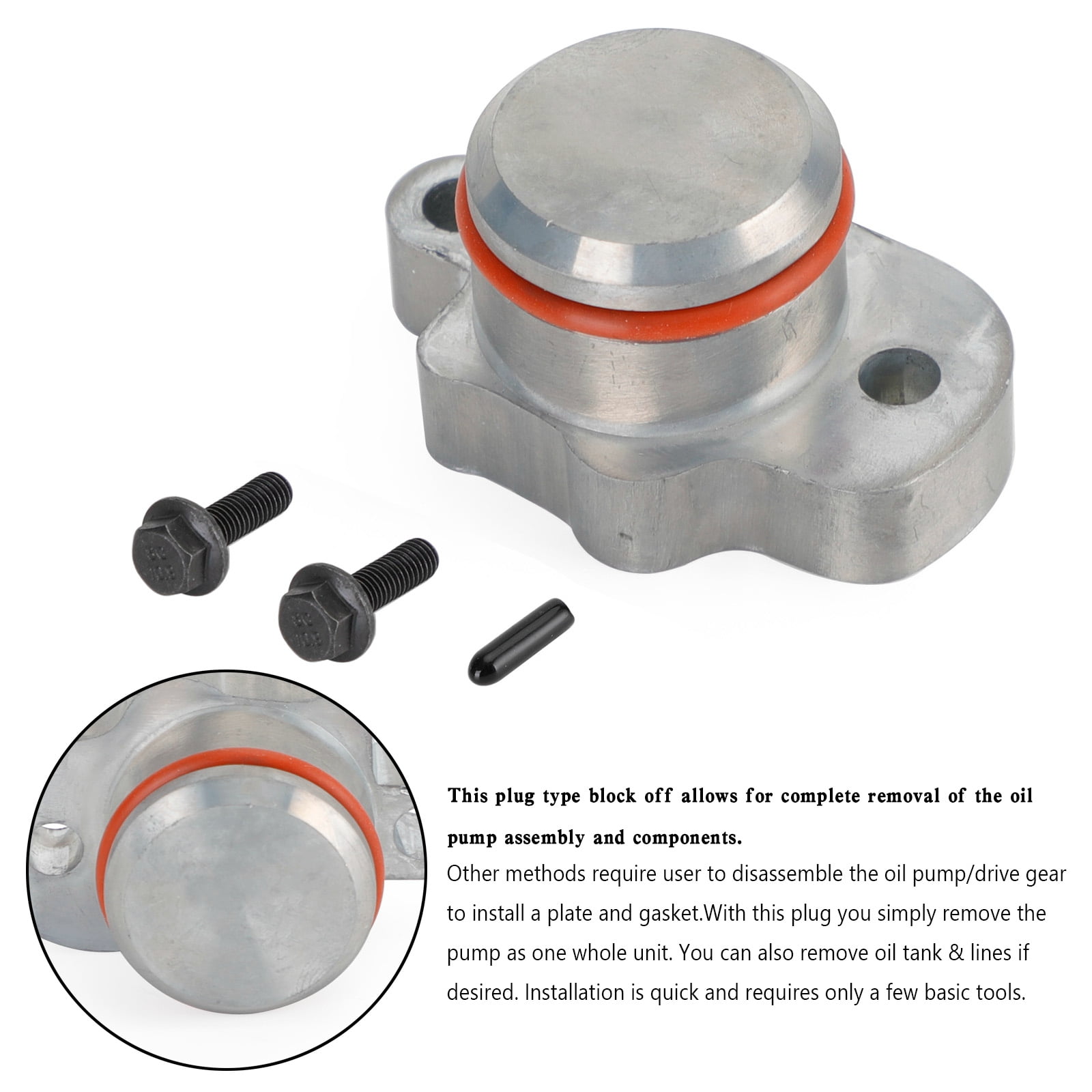 Oil Injection Block Off Plug Hardware Cap For YAMAHA BIG WHEEL BW80