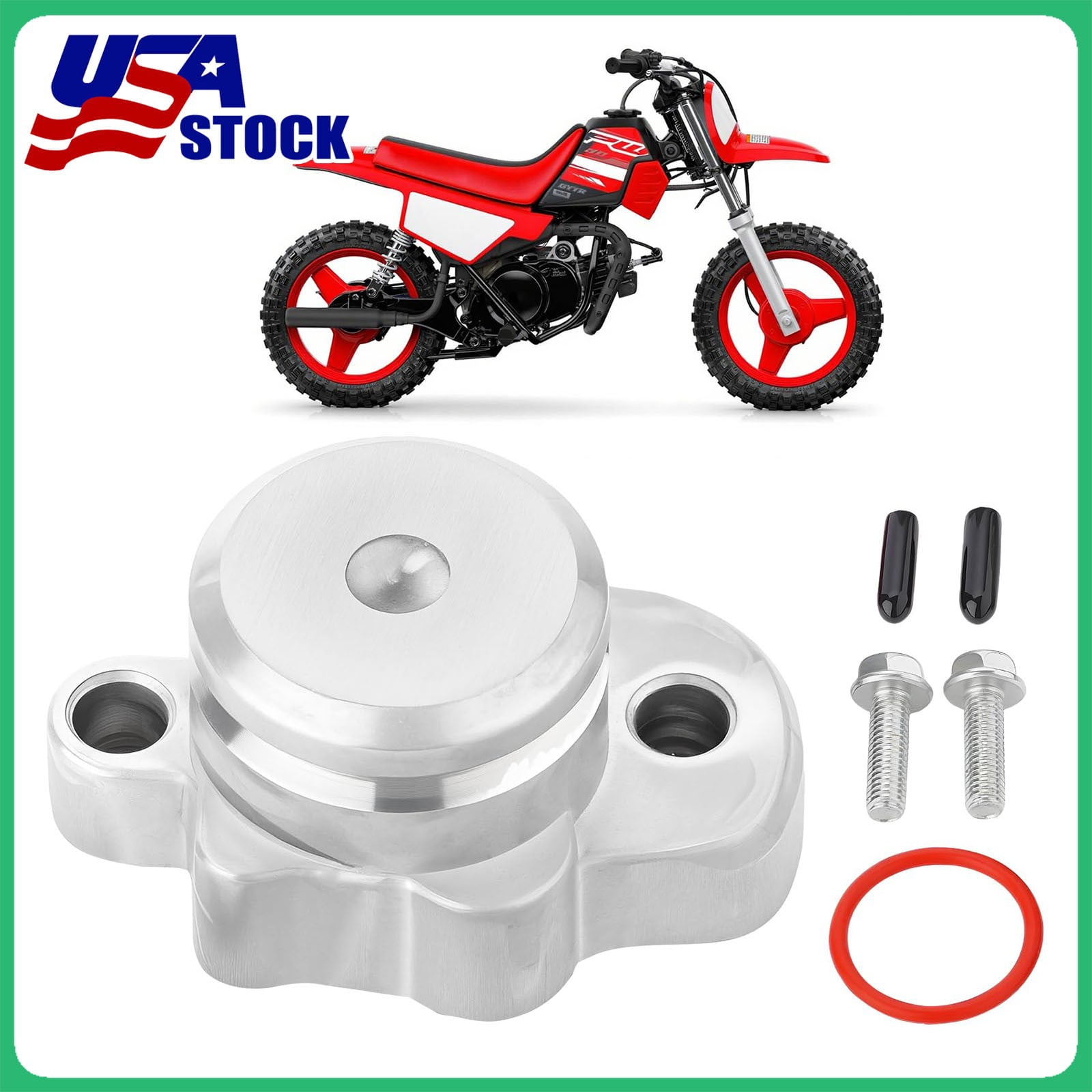 Central Port Injection Block Off Kit Oil Injection Block Off Plug Kit Fit For Yamaha PW50 PW80 Y-Zinger 1991 ...