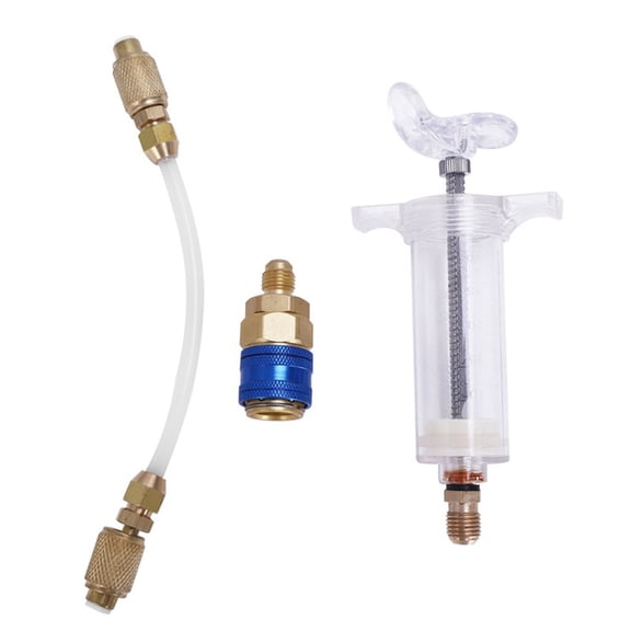 Oil Injection Syringe,Sae R134a Manual 30ml With 1/4 Oil/dye 30ml With Manual Oil With 1/4 Sae 1/4 Sae R134a Oil Tuner Dsfen Huiop Ziem Baoe