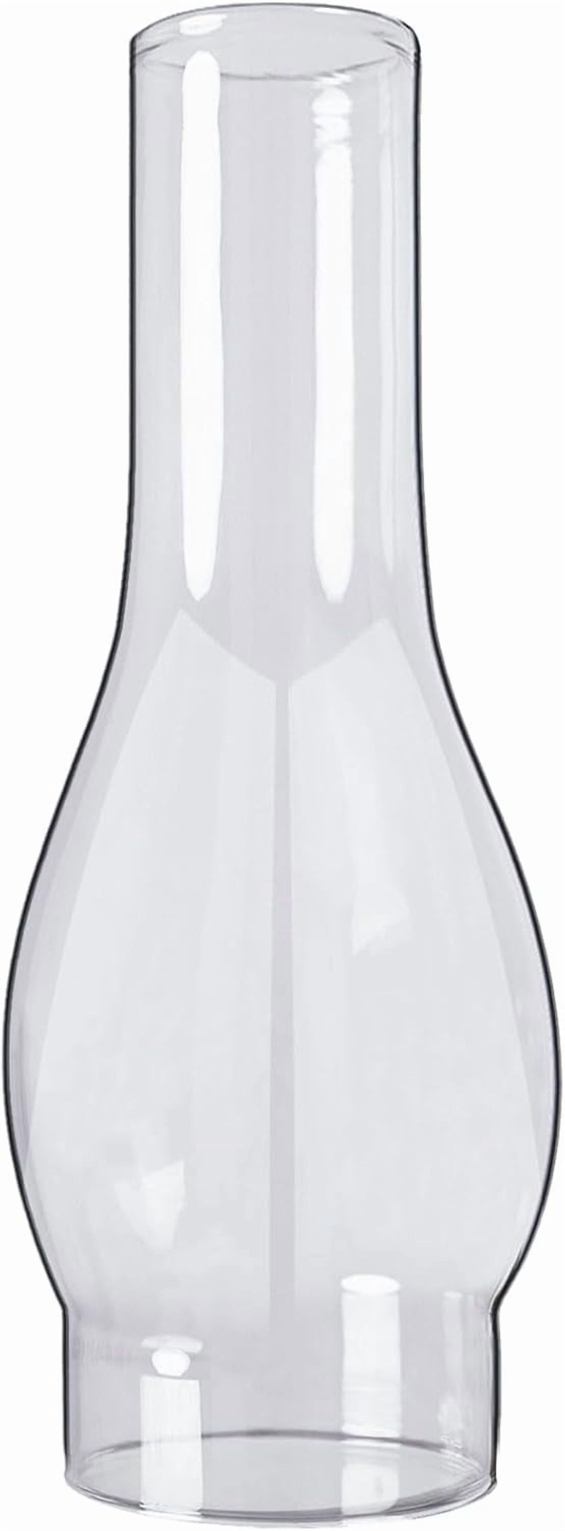 Oil Lamp Chimney 3 Inch Base by 10 Height Kerosene Shade Tall Hurricane Glass Replacement for and Style Lamps, White