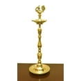 thumbnail image 1 of Oil Lamp/Diya - Handcrafted & Traditionally Designed Brass Diya sets (2 pcs) - Height- 30 inches, 1 of 3