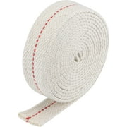 Oil Lamp Wick 1 Inch Flat Wide 6.5 Foot Cotton Lanterns Wick with Red Stitch for Kerosene Burner Lighting