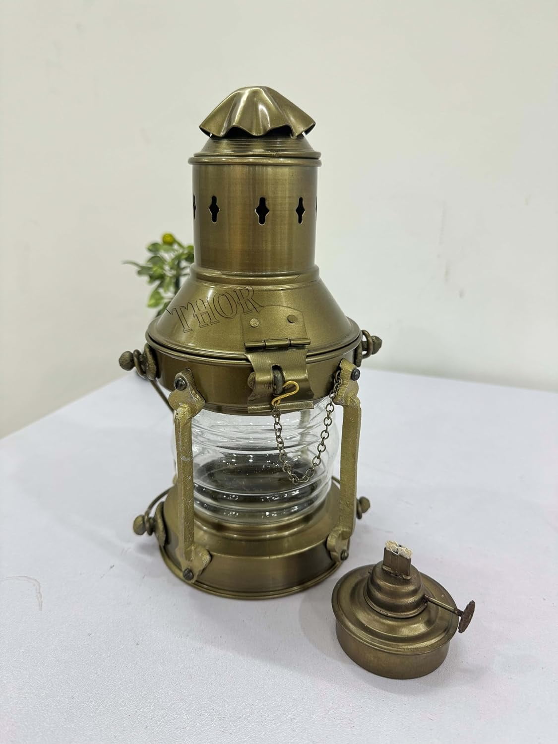 Oil Lantern Antique Brass Vintage Home Decor Lantern Lamp Vintage Reproduction Maritime Nautical Brass Lighthouse Lantern Ship Lamp