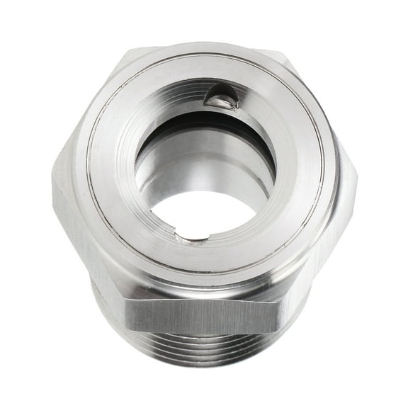 Oil Liquid Level Gauge Sight Glass 3/8 NPT Male Threaded 304 Stainless Steel Air Compressor Fittings