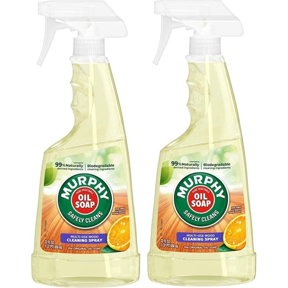 Oil Multi-Use Wood Cleaner Spray With Orange Oil, 22 Fl Oz (Pack Of 2)