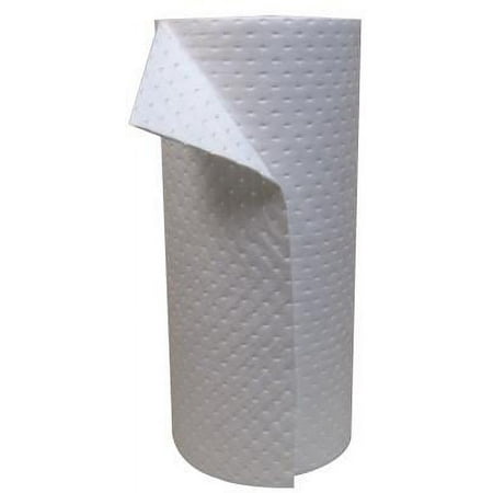 Oil-Only Sorbent Roll, Heavy-Weight, Absorbs 24 gal, 30 in x 120 ft