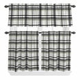 thumbnail image 1 of Oil Painting Curtain Valances Set Art Purple Lavender Butterfly Kitchen Curtains 36&nbsp;inch Length Rod Pocket Valance and Tiers 3 Piece Set Small Bedroom Bathroom Laundry Decor, 1 of 9