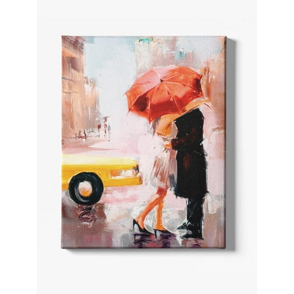 Oil Painting - Dating Couple 11x14 Canvas -Image by Shutterstock,