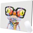 thumbnail image 1 of Oil Painting Design of Frog Mouse Pad, Gaming Mouse Mat Square Waterproof Mouse Pad Non-Slip Rubber Base MousePads for Office Home Laptop Travel, 9.5"x7.9"x0.12" Inch, 1 of 6