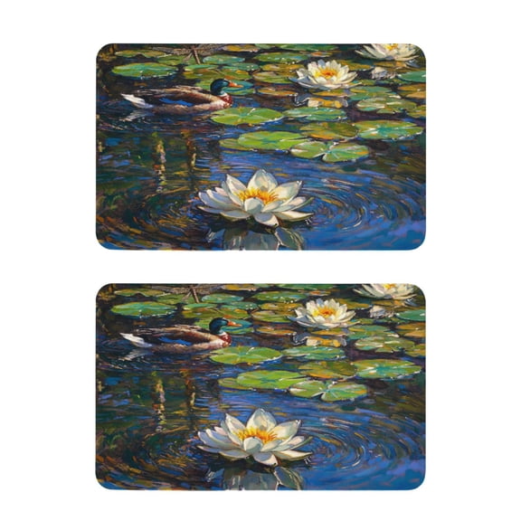Oil Painting Flowers 2 Pack 4x2.5 Inch Magnetic Stickers Thick and Strong for Fridge Dishwasher Teaching